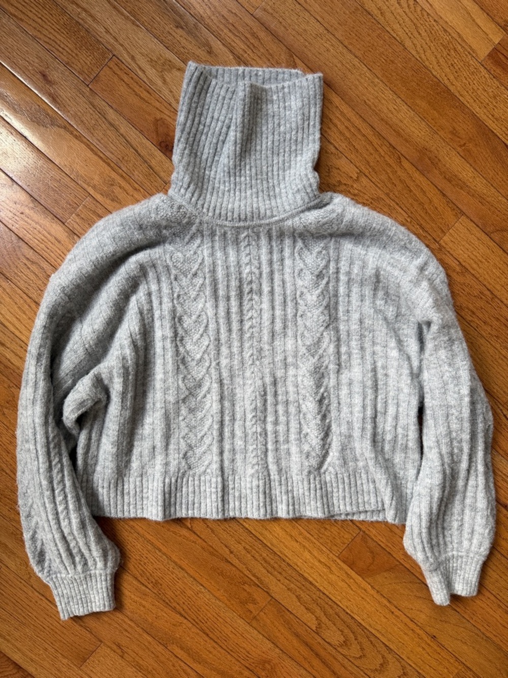 H&M Cable Knit Turtleneck Sweater